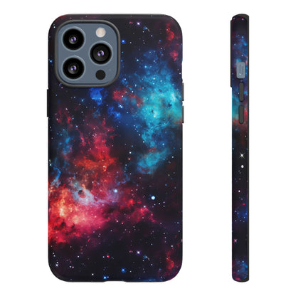 Red and Blue Nebula Phone Case