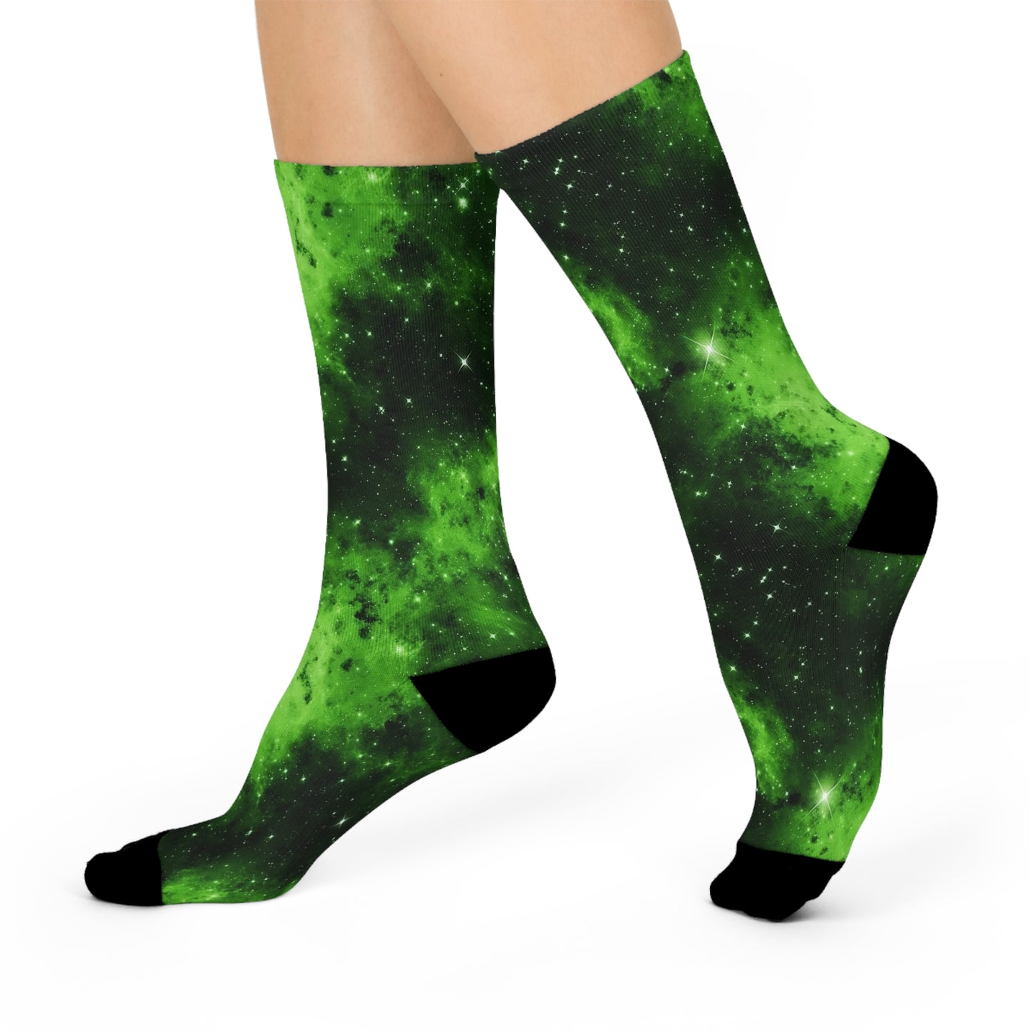 Lime Space Socks