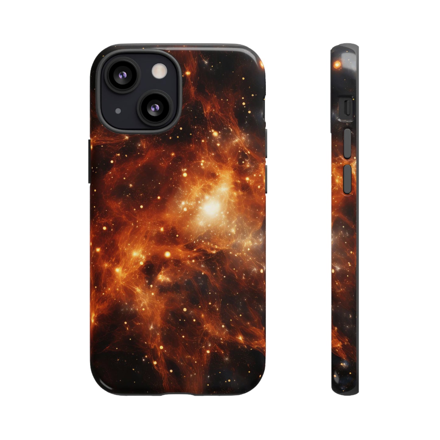 Orange Nebulae Phone Case