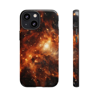 Orange Nebulae Phone Case