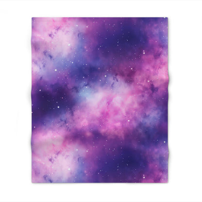 Soft Purple Nebula Throw Blanket