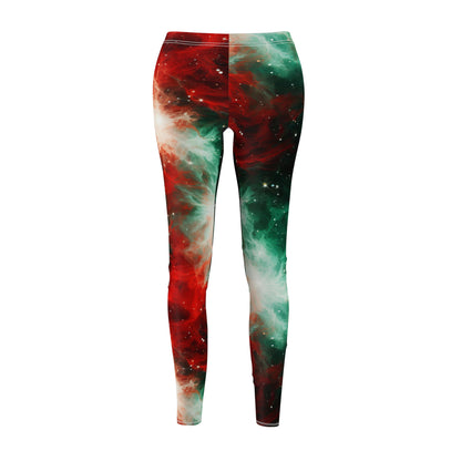 Festive Nebula Women's Christmas Casual Leggings