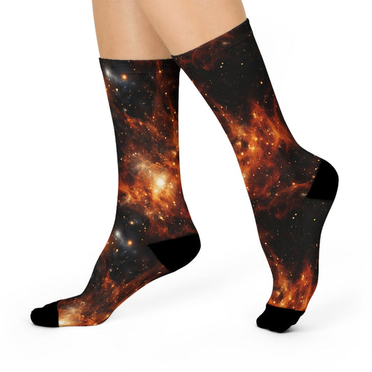 Orange Nebulae Socks