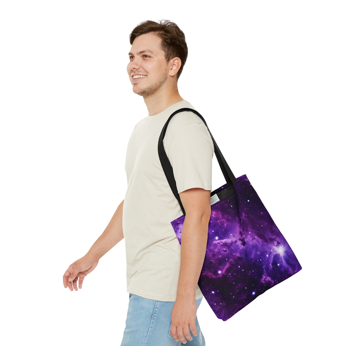 Vivid Purple Space Tote Bag