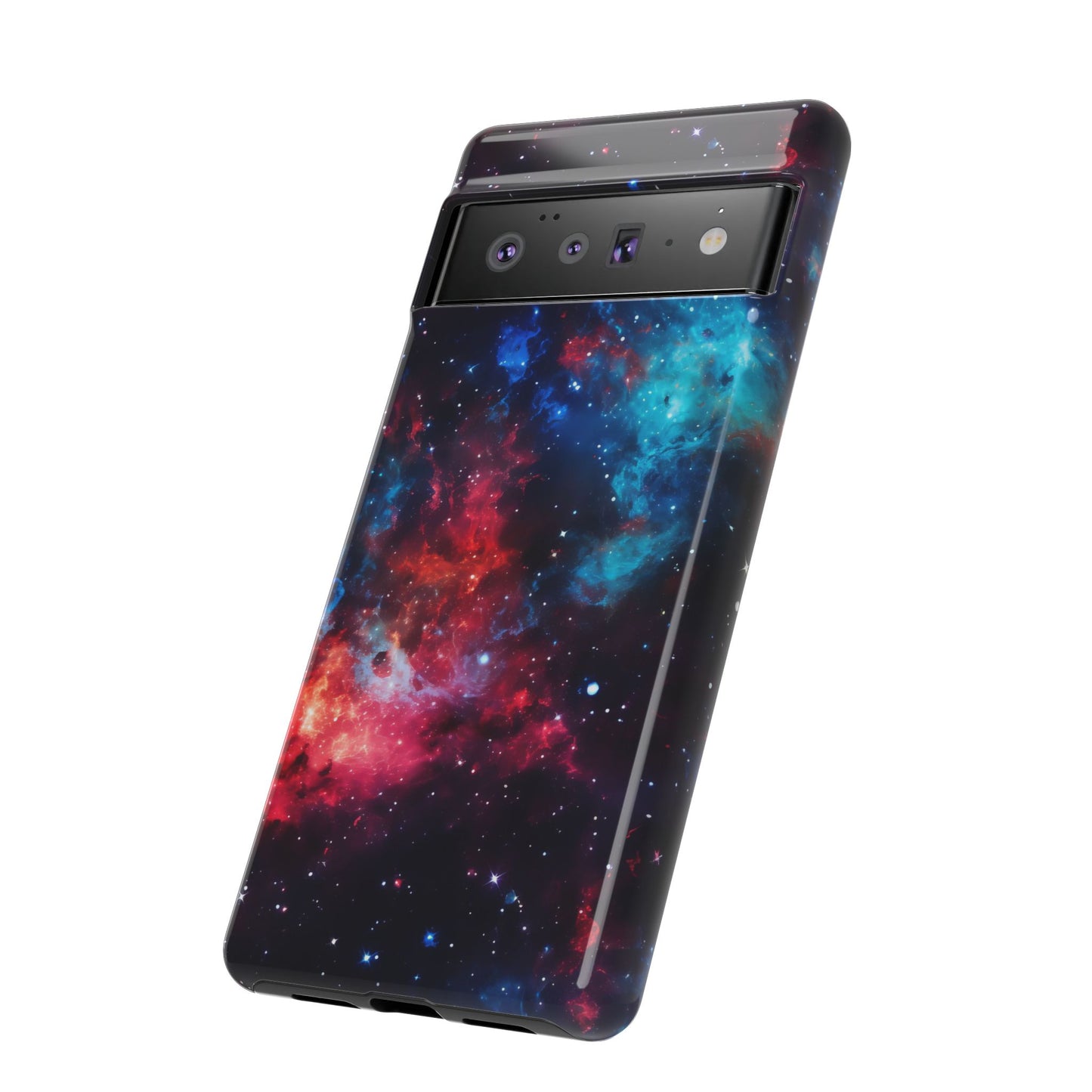 Red and Blue Nebula Phone Case