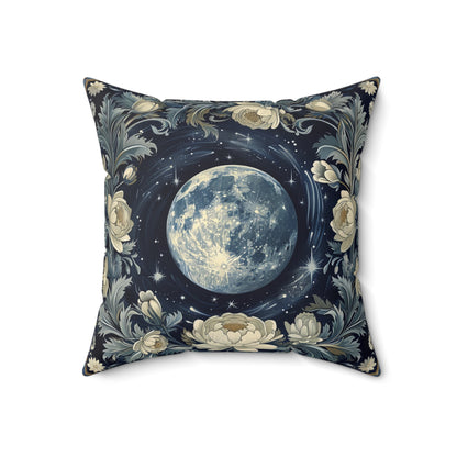 Lunar Wreath Throw Pillow