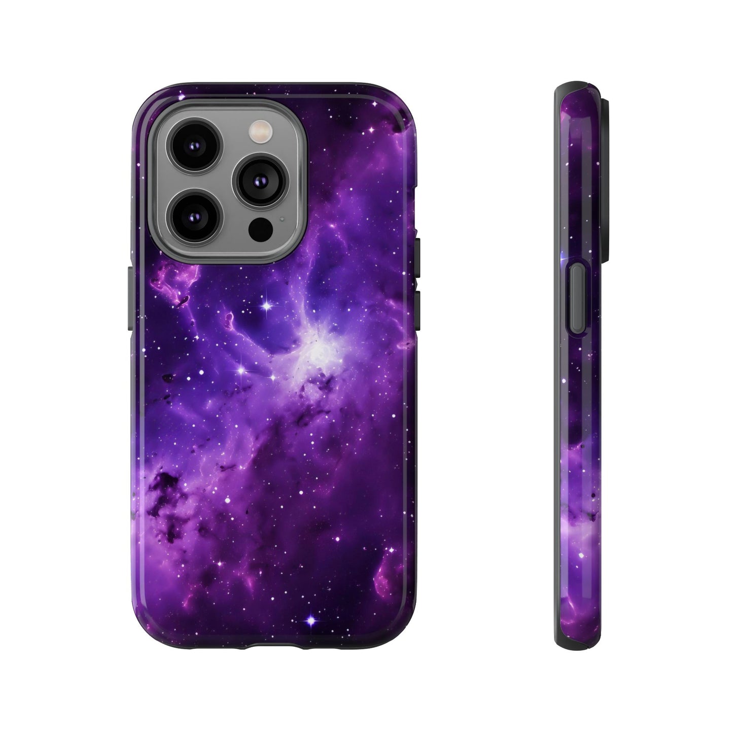 Vivid Purple Space Phone Case