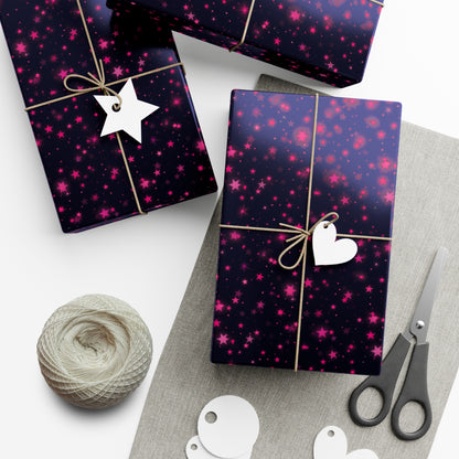 Pink Stars Wrapping Paper