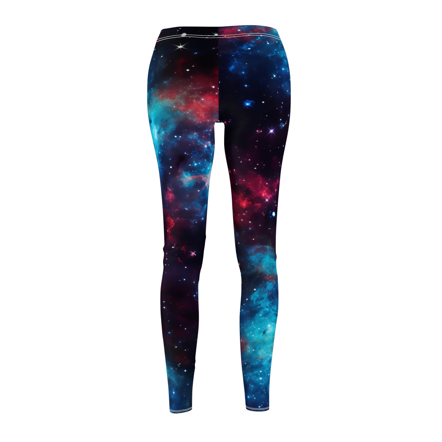 Red & Blue Nebula Casual Leggings