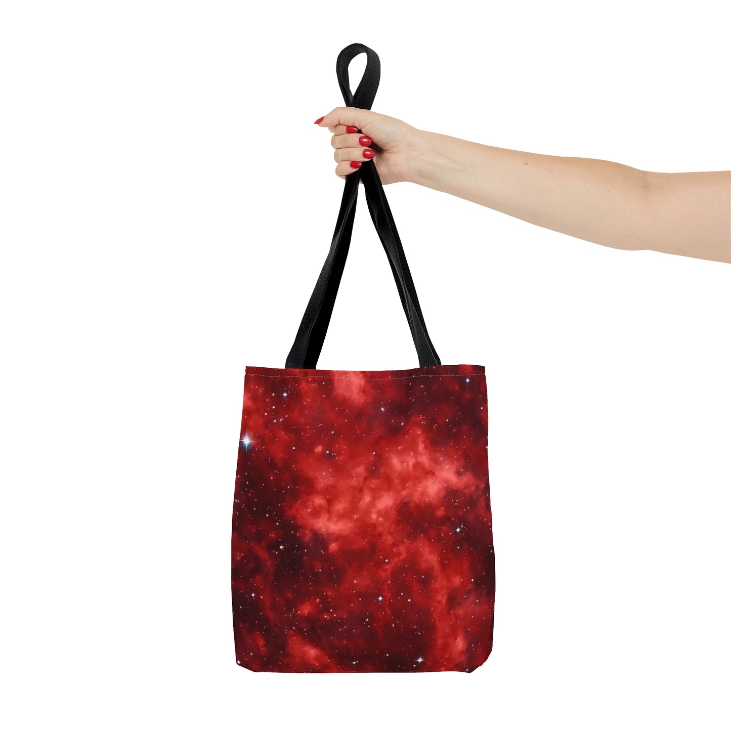 Scarlet Starscape Tote Bag