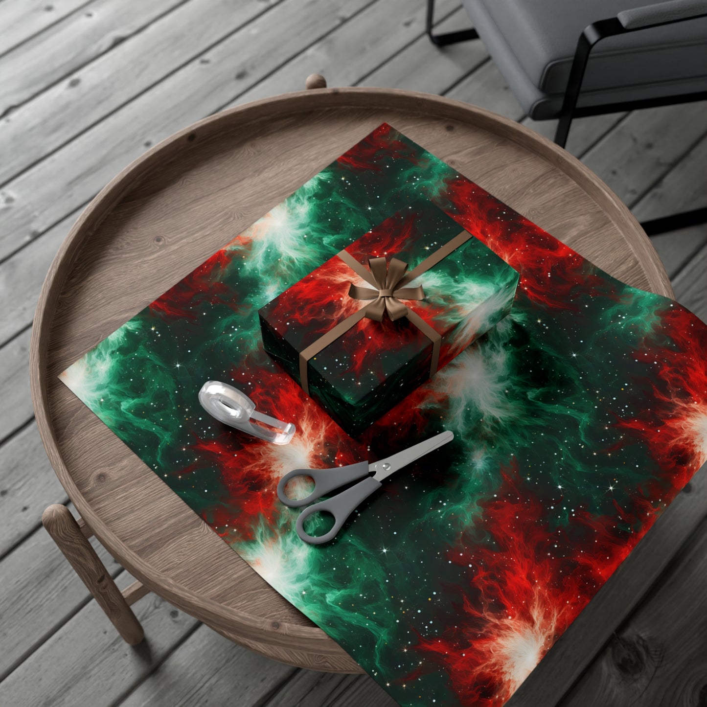 Festive Nebula Wrapping Paper