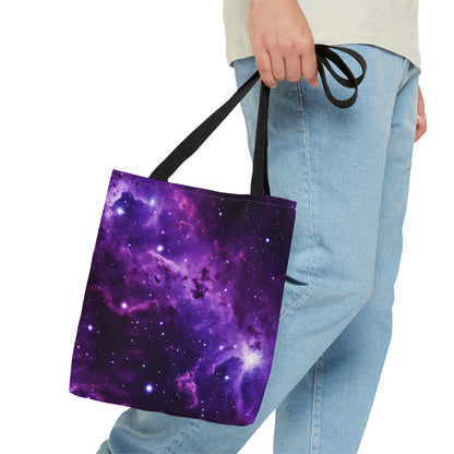 Vivid Purple Space Tote Bag