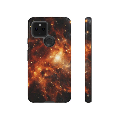 Orange Nebulae Phone Case