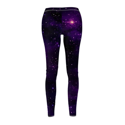 Dark Purple Space Women's Casual Leggings