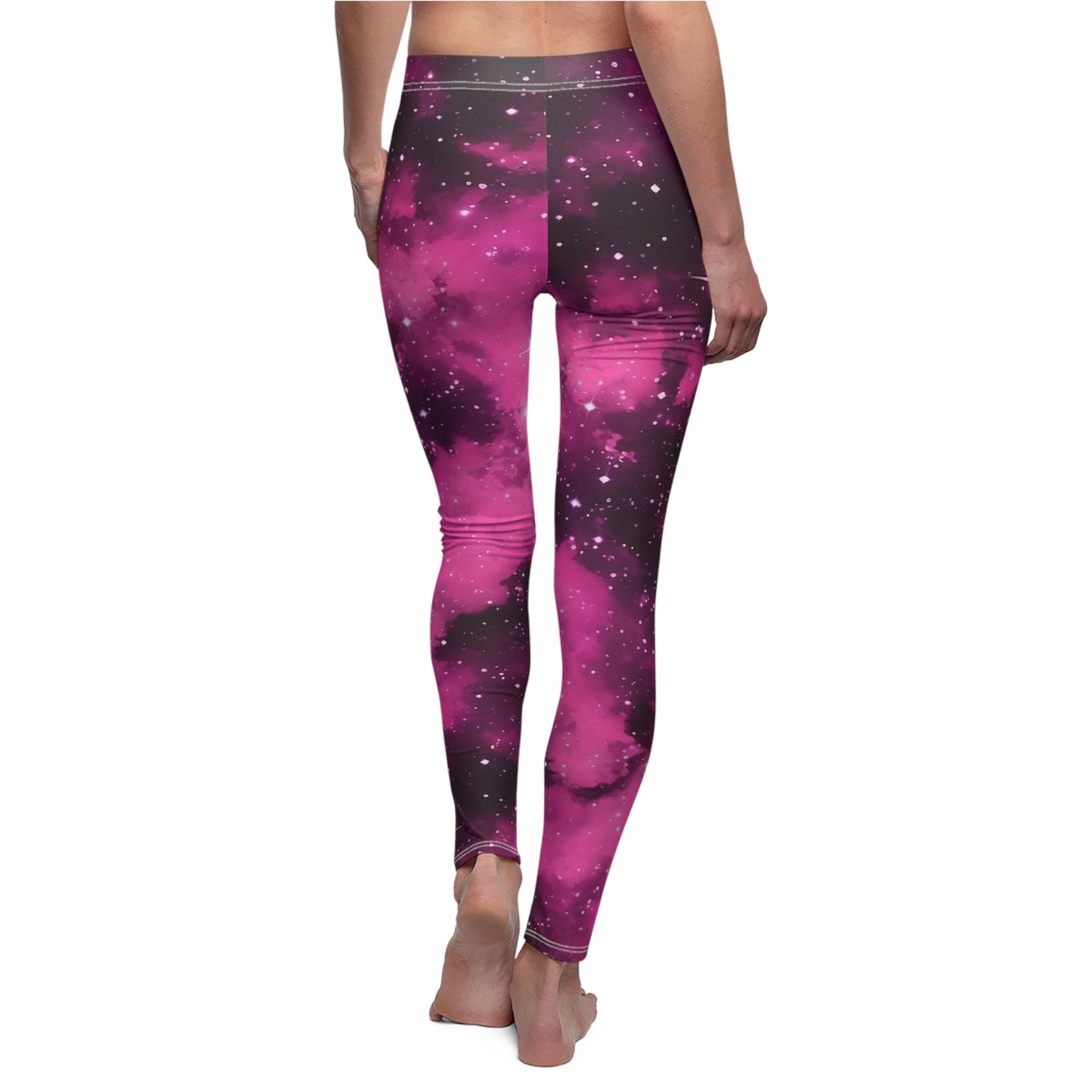 Pink Starscape Casual Leggings