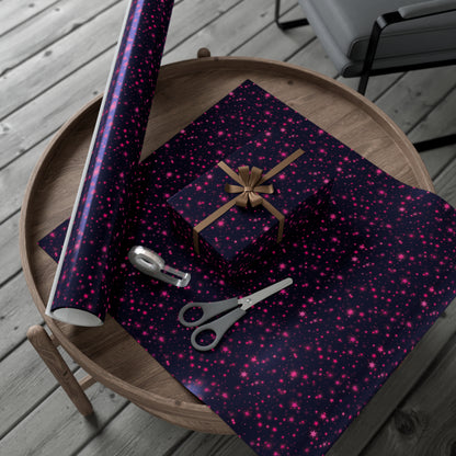 Pink Stars Wrapping Paper