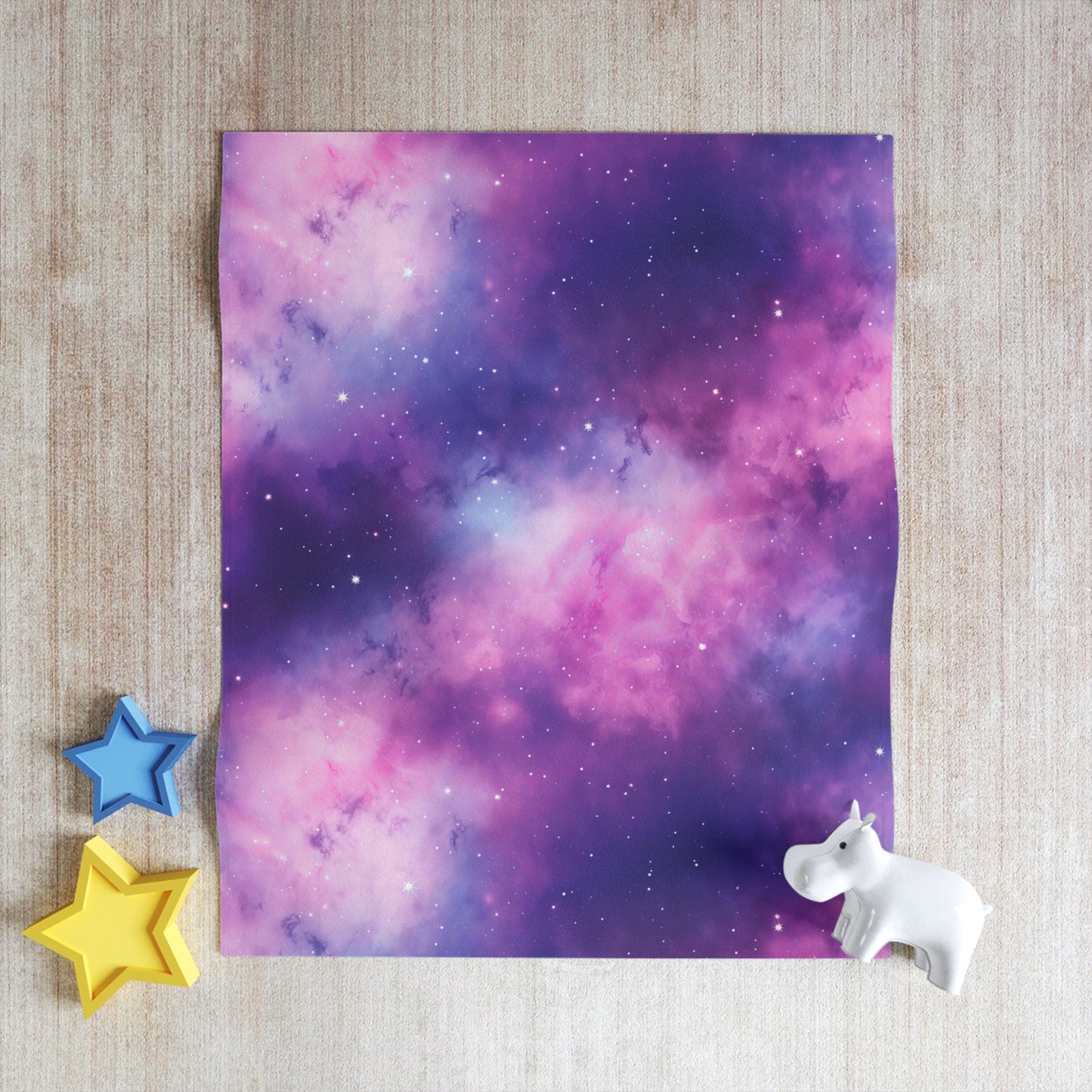 Soft Purple Nebula Throw Blanket