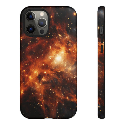 Orange Nebulae Phone Case