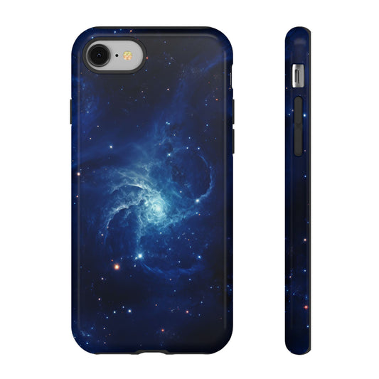 Blue Nebula Cluster Phone Case