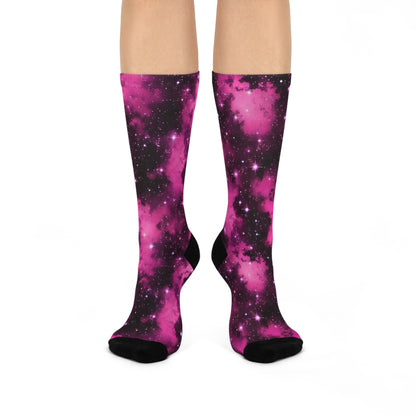 Pink Starscape Socks