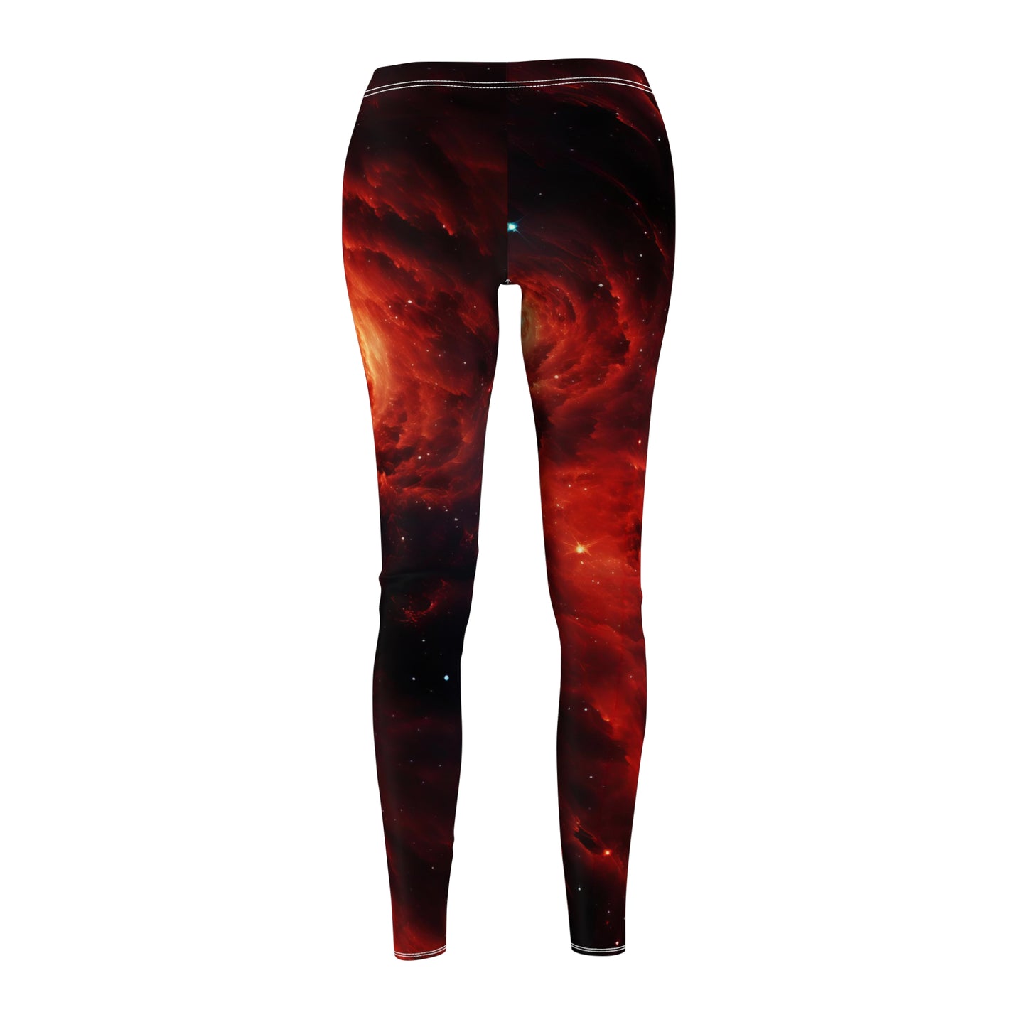 Double Crimson Galaxies Casual Leggings