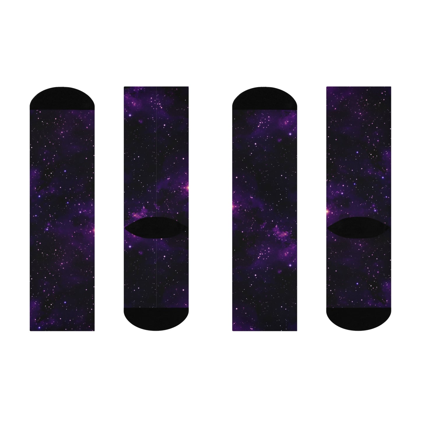 Dark Purple Space Socks