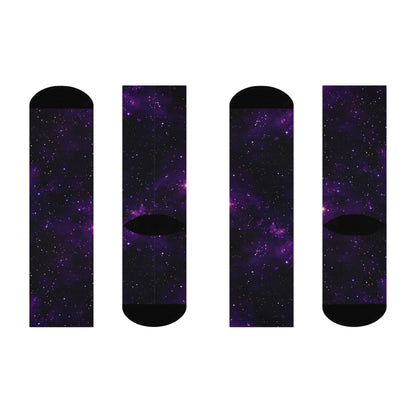 Dark Purple Space Socks