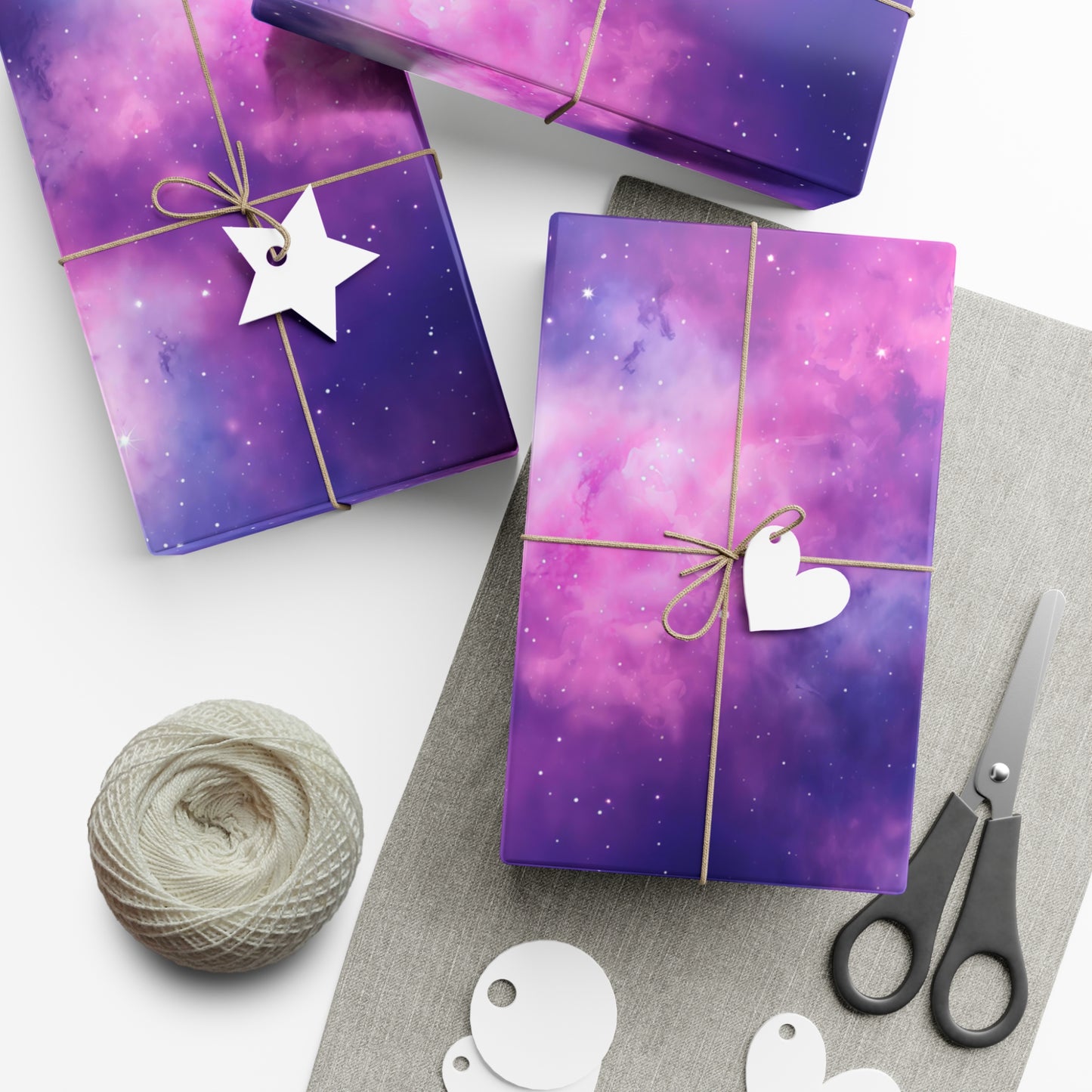 Soft Purple Nebula Wrapping Paper