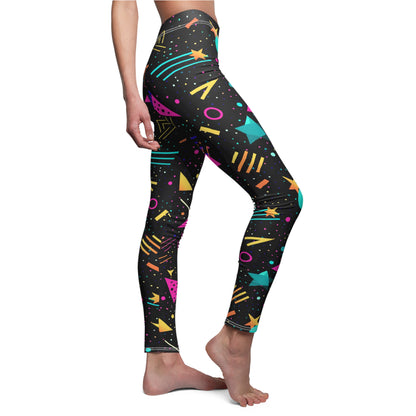 Retro Geometric Shapes Women's Leggings