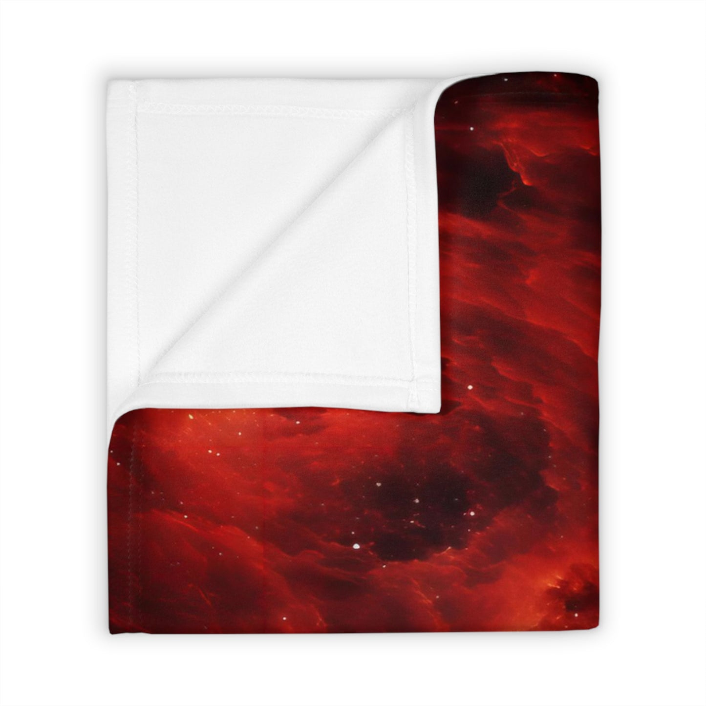 Double Crimson Galaxies Throw Blanket