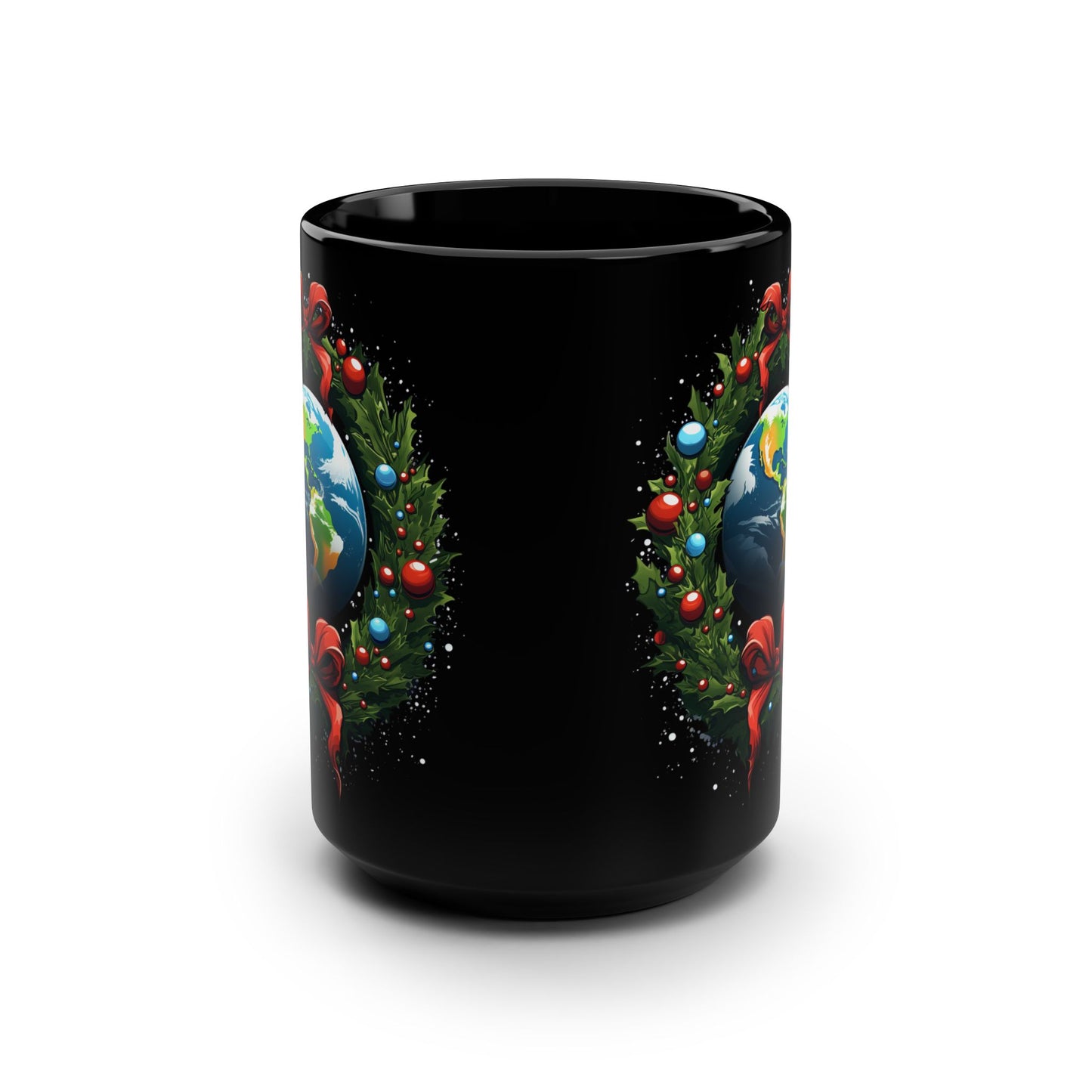 Wreath Orbit 15oz Christmas Coffee Mug