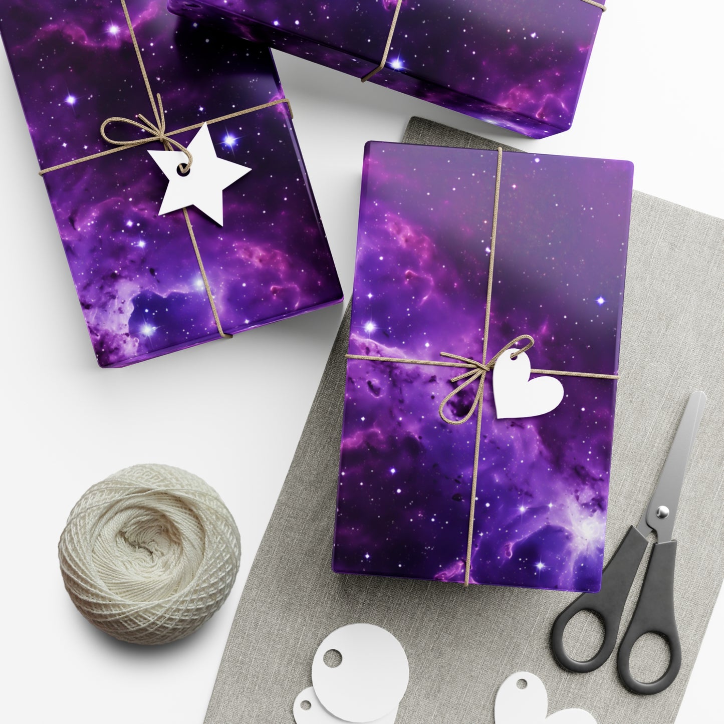 Vivid Purple Space Wrapping Paper