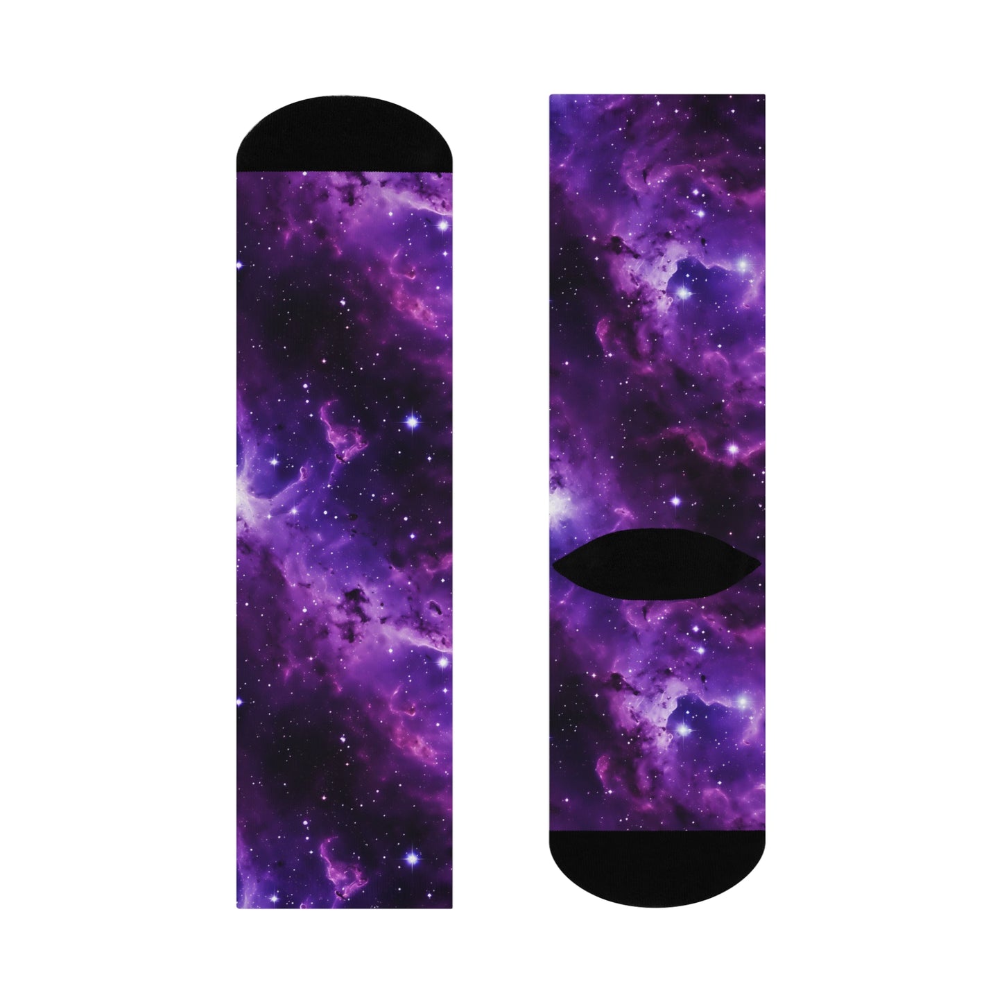 Vivid Purple Space Socks