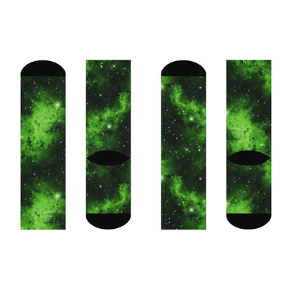 Lime Space Socks