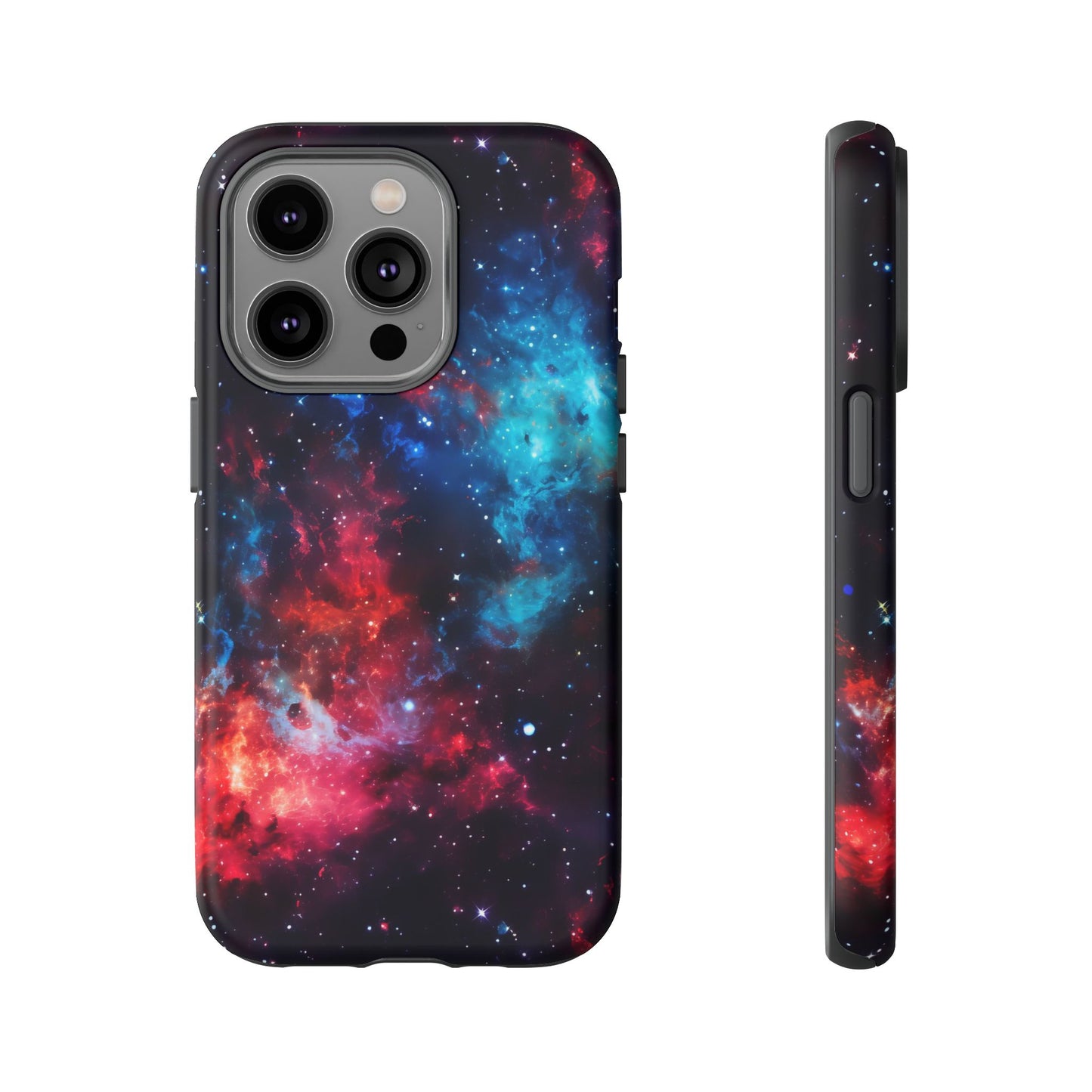 Red and Blue Nebula Phone Case