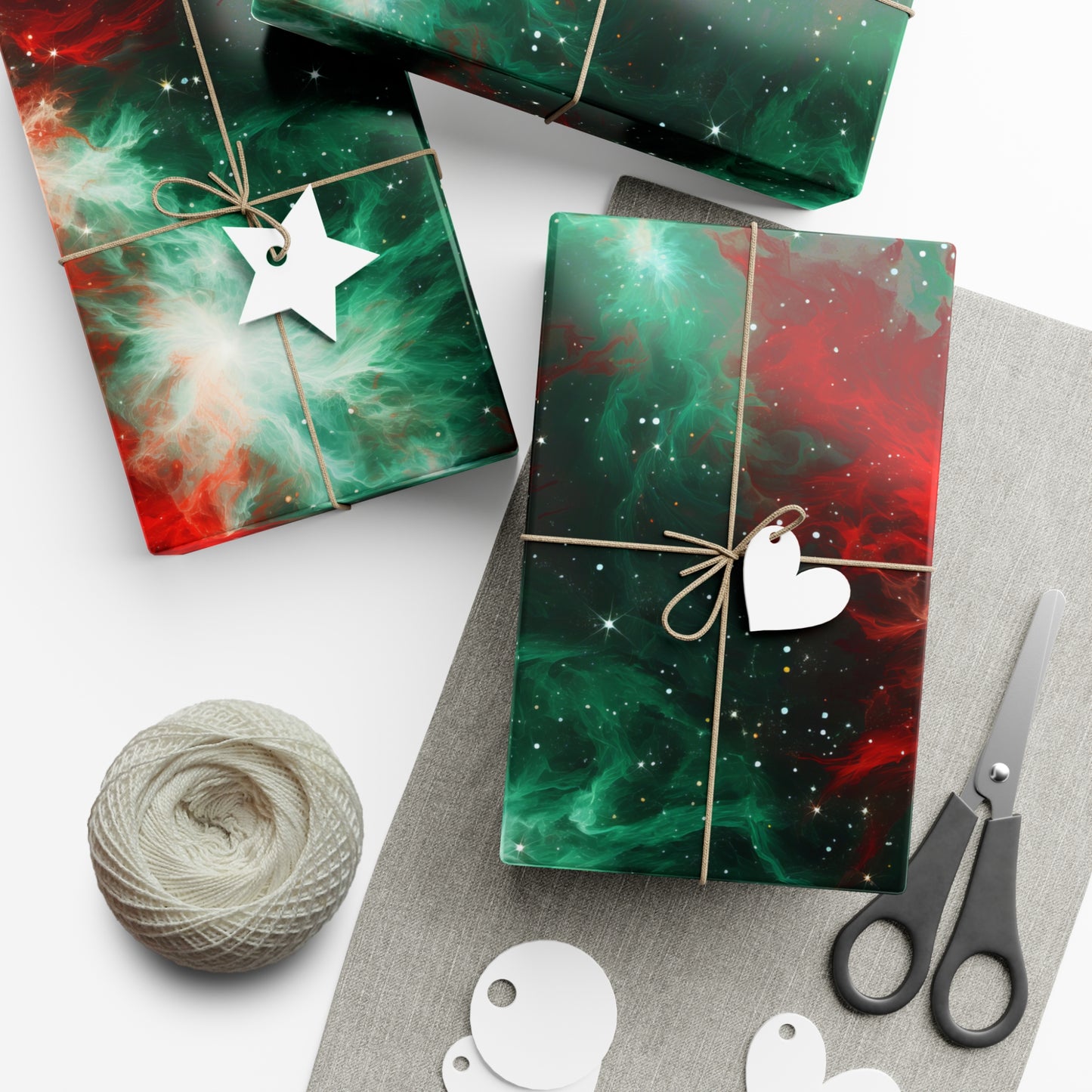 Festive Nebula Wrapping Paper