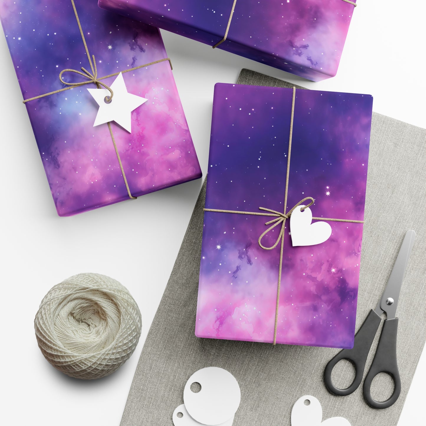 Soft Purple Nebula Wrapping Paper