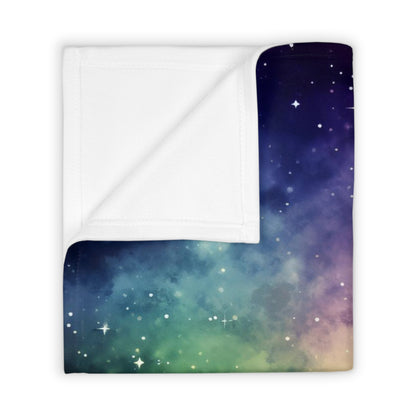 Rainbow Space Throw Blanket