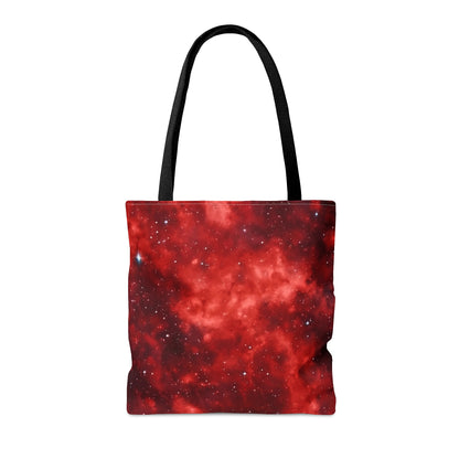 Scarlet Starscape Tote Bag