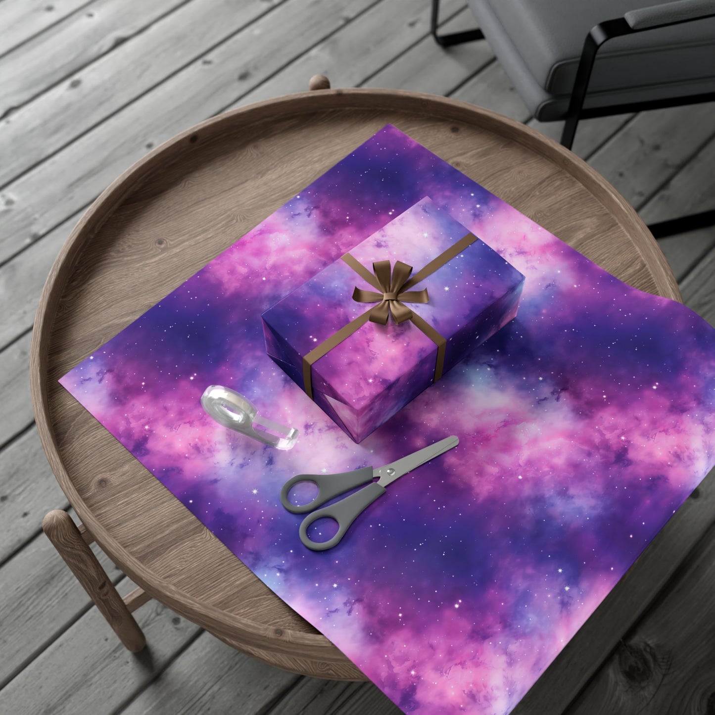 Soft Purple Nebula Wrapping Paper