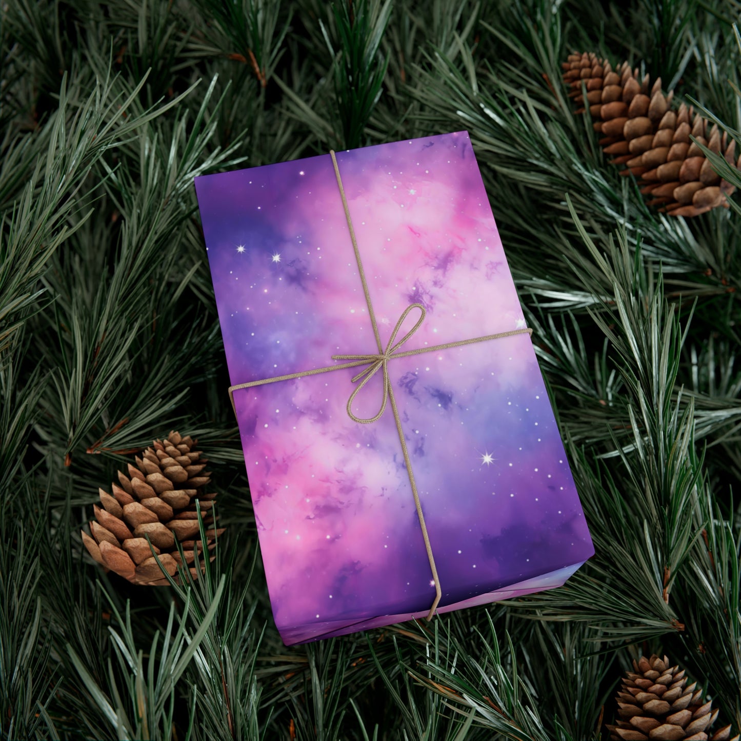 Soft Purple Nebula Wrapping Paper