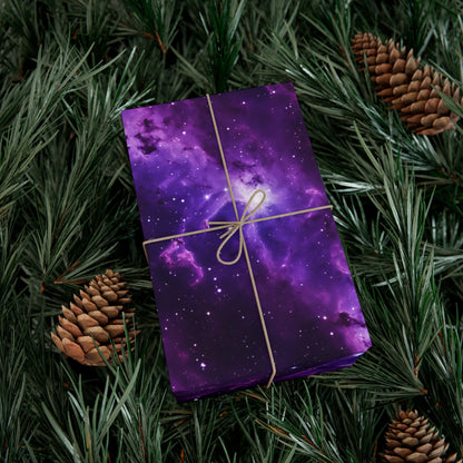 Vivid Purple Space Wrapping Paper