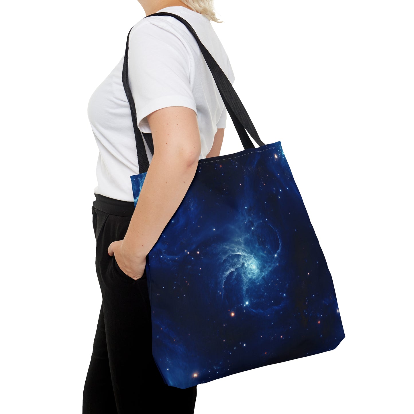 Blue Nebula Cluster Tote Bag