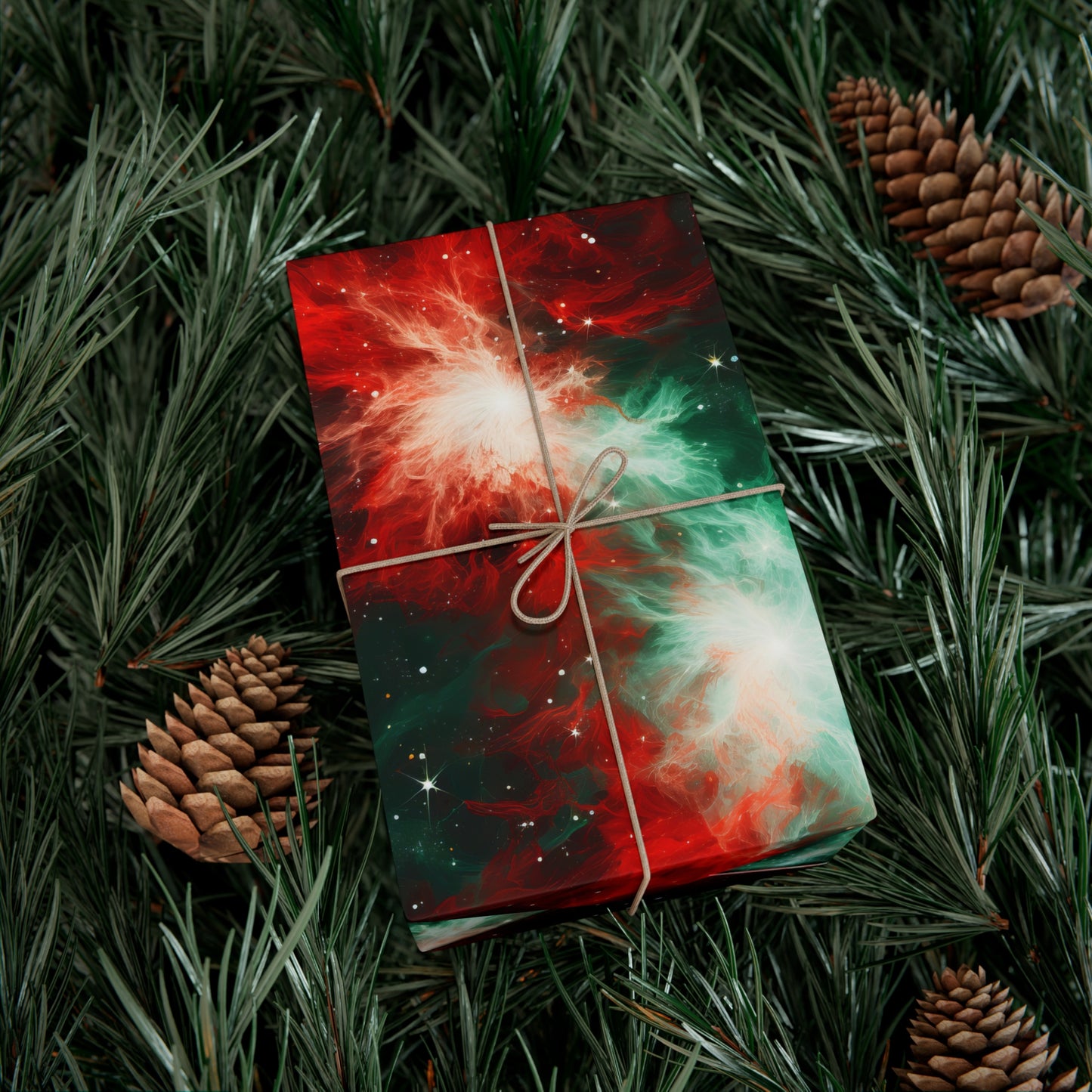 Festive Nebula Wrapping Paper