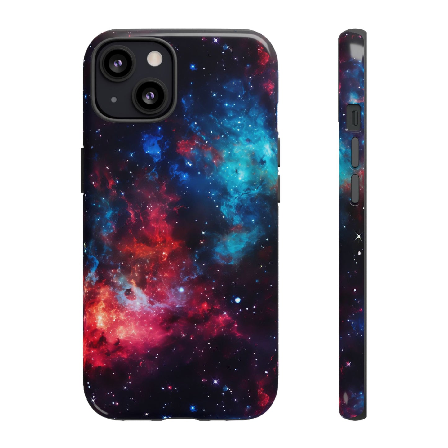 Red and Blue Nebula Phone Case