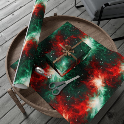 Festive Nebula Wrapping Paper