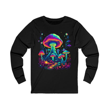 Trippy Mushroom Forest Long Sleeve Shirt