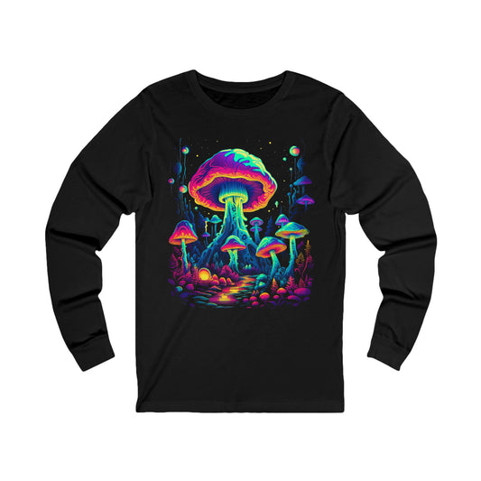 Trippy Mushroom Forest Long Sleeve Shirt