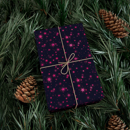 Pink Stars Wrapping Paper