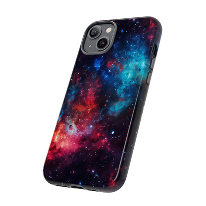 Red and Blue Nebula Phone Case